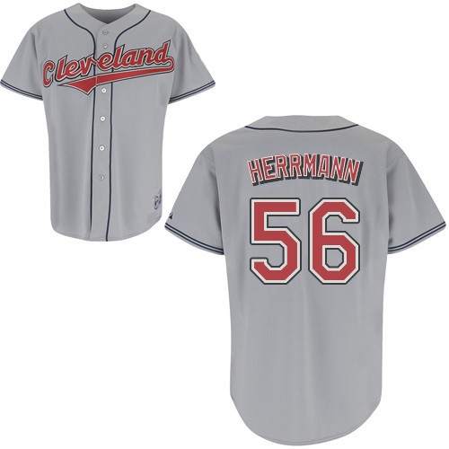 Best sale Cleveland Indians 56 Frank Herrmann Gray Cool Base MLB Jersey Baseball MLB Jerseys